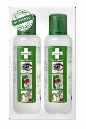 Cederroth øyeskyllevæske 500 ml 2 pk